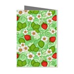 Strawberries Pattern Seamless Mini Greeting Cards (Pkg of 8)