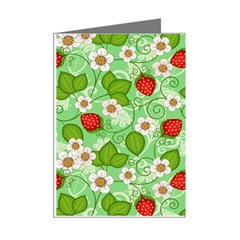 Strawberries Pattern Seamless Mini Greeting Cards (Pkg of 8) from ArtsNow.com Right