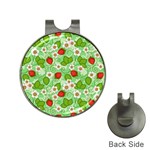 Strawberries Pattern Seamless Hat Clips with Golf Markers