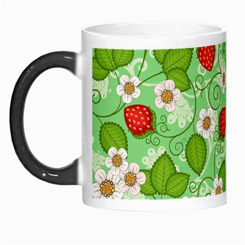 Strawberries Pattern Seamless Morph Mug from ArtsNow.com Left