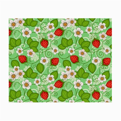 Strawberries Pattern Seamless Small Glasses Cloth from ArtsNow.com Front