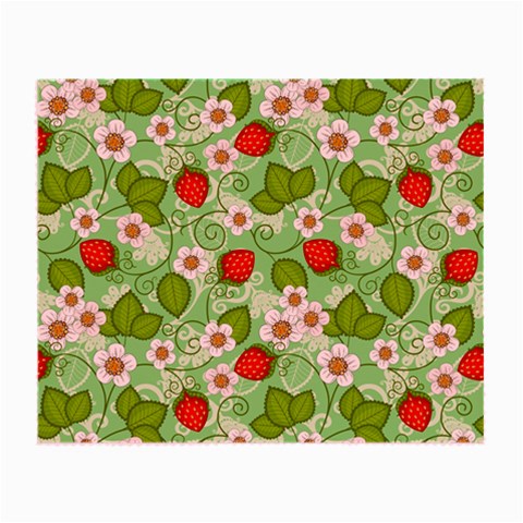 Strawberries Pattern Seamless Small Glasses Cloth from ArtsNow.com Front