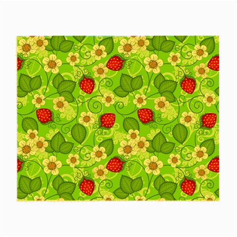 Strawberries Pattern Seamless Small Glasses Cloth from ArtsNow.com Front