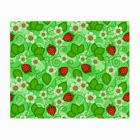 Strawberries Pattern Seamless Small Glasses Cloth from ArtsNow.com Front