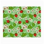 Strawberries Pattern Seamless Small Glasses Cloth