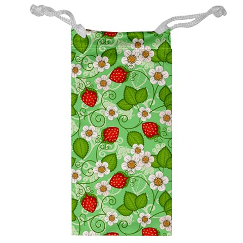 Strawberries Pattern Seamless Jewelry Bag from ArtsNow.com Front