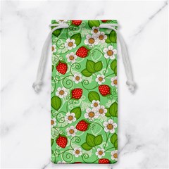 Strawberries Pattern Seamless Jewelry Bag from ArtsNow.com Back