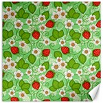 Strawberries Pattern Seamless Canvas 12  x 12 