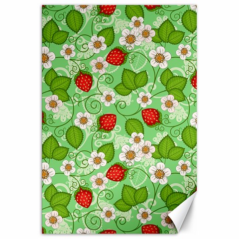 Strawberries Pattern Seamless Canvas 20  x 30  from ArtsNow.com 19.62 x28.9  Canvas - 1