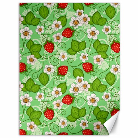 Strawberries Pattern Seamless Canvas 36  x 48  from ArtsNow.com 35.26 x46.15  Canvas - 1