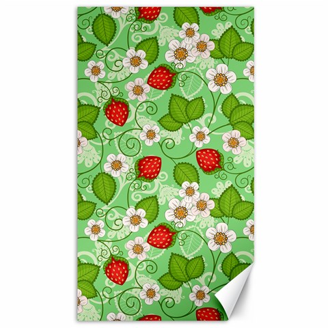 Strawberries Pattern Seamless Canvas 40  x 72  from ArtsNow.com 39.28 x69.23  Canvas - 1