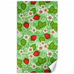 Strawberries Pattern Seamless Canvas 40  x 72 