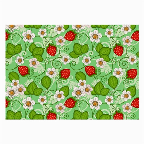 Strawberries Pattern Seamless Large Glasses Cloth from ArtsNow.com Front