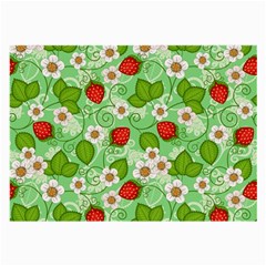 Strawberries Pattern Seamless Large Glasses Cloth (2 Sides) from ArtsNow.com Back