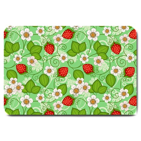 Strawberries Pattern Seamless Large Doormat from ArtsNow.com 30 x20  Door Mat