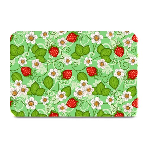 Strawberries Pattern Seamless Plate Mats from ArtsNow.com 18 x12  Plate Mat