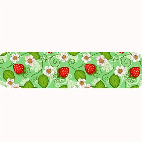 Strawberries Pattern Seamless Large Bar Mat from ArtsNow.com 32 x8.5  Bar Mat