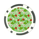 Strawberries Pattern Seamless Poker Chip Card Guard