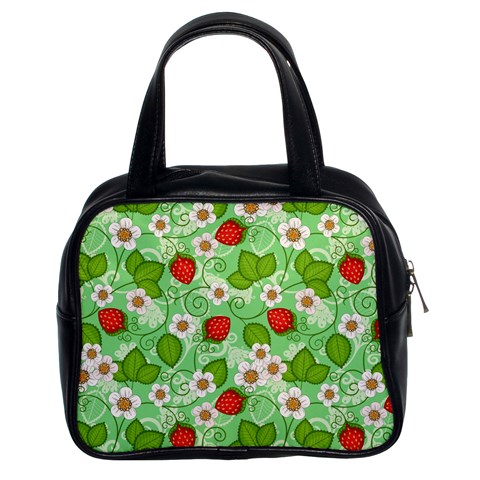 Strawberries Pattern Seamless Classic Handbag (Two Sides) from ArtsNow.com Front