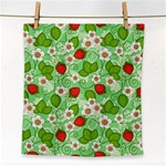 Strawberries Pattern Seamless Face Towel