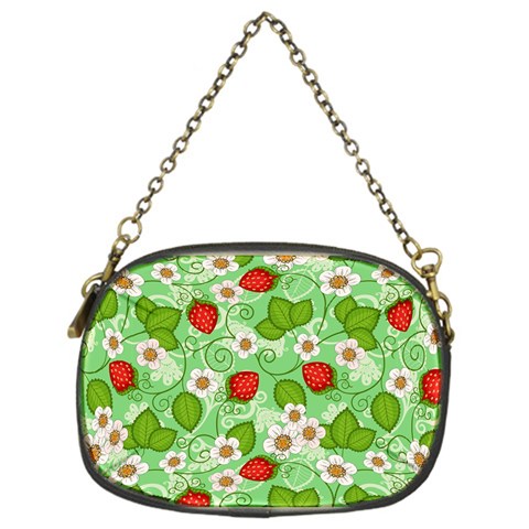 Strawberries Pattern Seamless Chain Purse (One Side) from ArtsNow.com Front