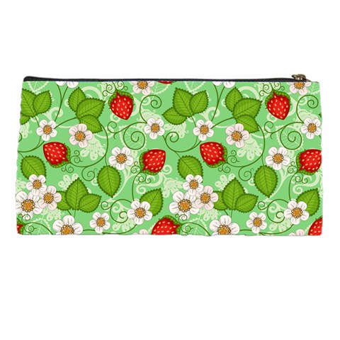 Strawberries Pattern Seamless Pencil Cases from ArtsNow.com Back