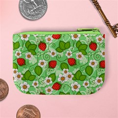 Strawberries Pattern Seamless Mini Coin Purse from ArtsNow.com Back