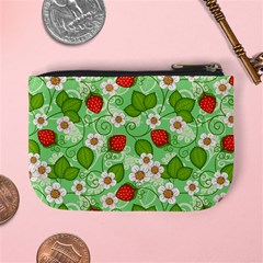 Strawberries Pattern Seamless Mini Coin Purse from ArtsNow.com Back