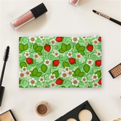 Strawberries Pattern Seamless Cosmetic Bag (Medium) from ArtsNow.com Back