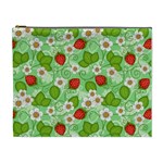 Strawberries Pattern Seamless Cosmetic Bag (XL)