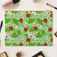 Strawberries Pattern Seamless Cosmetic Bag (XL) from ArtsNow.com Back