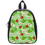 Strawberries Pattern Seamless School Bag (Small)