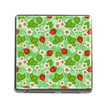 Strawberries Pattern Seamless Memory Card Reader (Square 5 Slot)