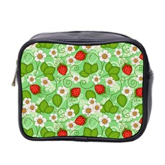 Strawberries Pattern Seamless Mini Toiletries Bag (Two Sides) from ArtsNow.com Front