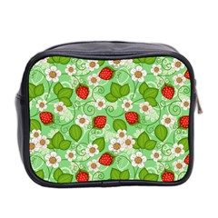 Strawberries Pattern Seamless Mini Toiletries Bag (Two Sides) from ArtsNow.com Back