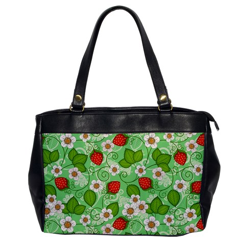 Strawberries Pattern Seamless Oversize Office Handbag from ArtsNow.com Front