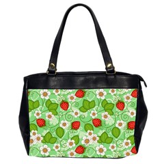 Strawberries Pattern Seamless Oversize Office Handbag (2 Sides) from ArtsNow.com Front