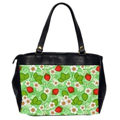 Strawberries Pattern Seamless Oversize Office Handbag (2 Sides) from ArtsNow.com Back