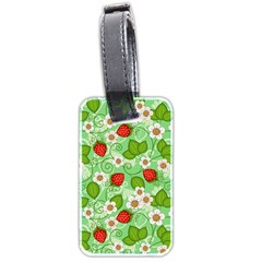 Strawberries Pattern Seamless Luggage Tag (two sides) from ArtsNow.com Back