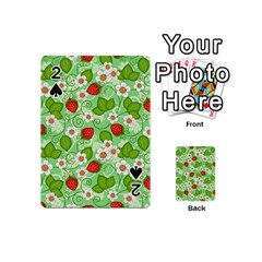 Strawberries Pattern Seamless Playing Cards 54 Designs (Mini) from ArtsNow.com Front - Spade2