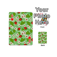 Strawberries Pattern Seamless Playing Cards 54 Designs (Mini) from ArtsNow.com Front - Heart6