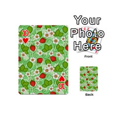 Strawberries Pattern Seamless Playing Cards 54 Designs (Mini) from ArtsNow.com Front - Heart10