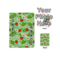 Strawberries Pattern Seamless Playing Cards 54 Designs (Mini) from ArtsNow.com Front - Joker1