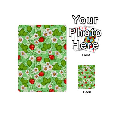 Strawberries Pattern Seamless Playing Cards 54 Designs (Mini) from ArtsNow.com Back