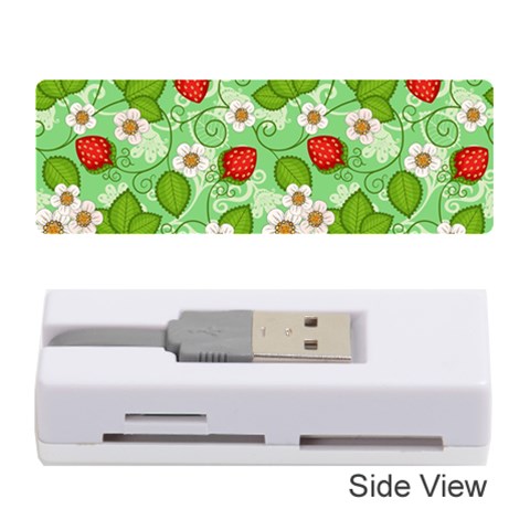 Strawberries Pattern Seamless Memory Card Reader (Stick) from ArtsNow.com Front