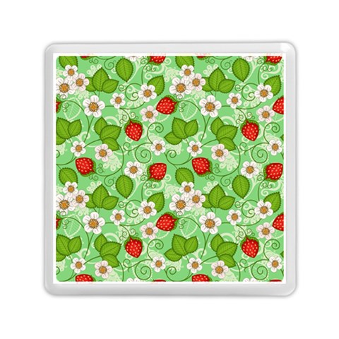 Strawberries Pattern Seamless Memory Card Reader (Square) from ArtsNow.com Front