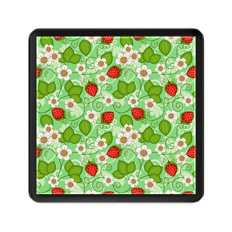 Strawberries Pattern Seamless Memory Card Reader (Square) from ArtsNow.com Front