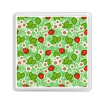 Strawberries Pattern Seamless Memory Card Reader (Square)