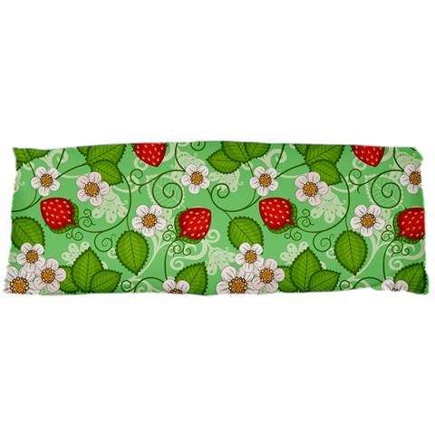 Strawberries Pattern Seamless 15 x40  Body Pillow Case Dakimakura (Two Sides) from ArtsNow.com Front