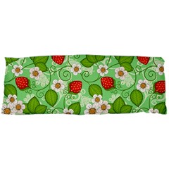 Strawberries Pattern Seamless 15 x40  Body Pillow Case Dakimakura (Two Sides) from ArtsNow.com Front